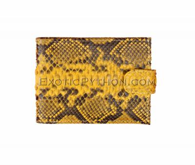 Snakeskin wallet yellow motive WA-29
